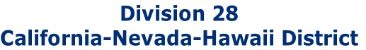 Division 28
California-Nevada-Hawaii District
